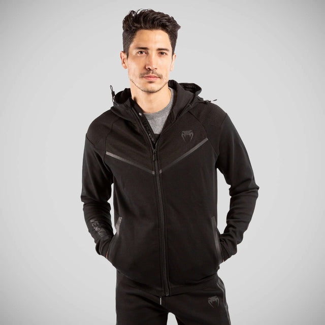 Venum Laser Evo 2.0 Zipped Hoodie Black/Black    at Bytomic Trade and Wholesale