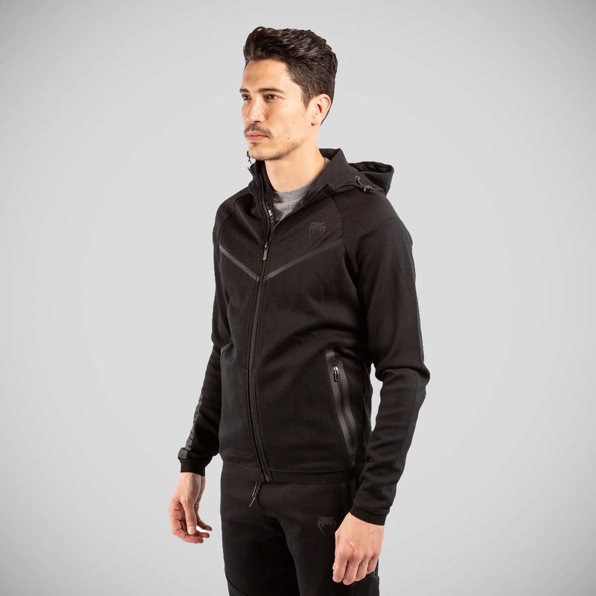 Venum Laser Evo 2.0 Zipped Hoodie Black/Black    at Bytomic Trade and Wholesale