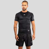 Venum Nexus Short Sleeve Rash Guard Black/Silver    at Bytomic Trade and Wholesale