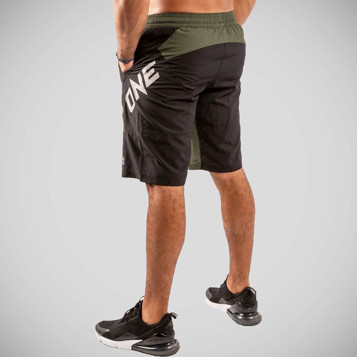 Venum One FC Impact Training Shorts Black/Khaki    at Bytomic Trade and Wholesale