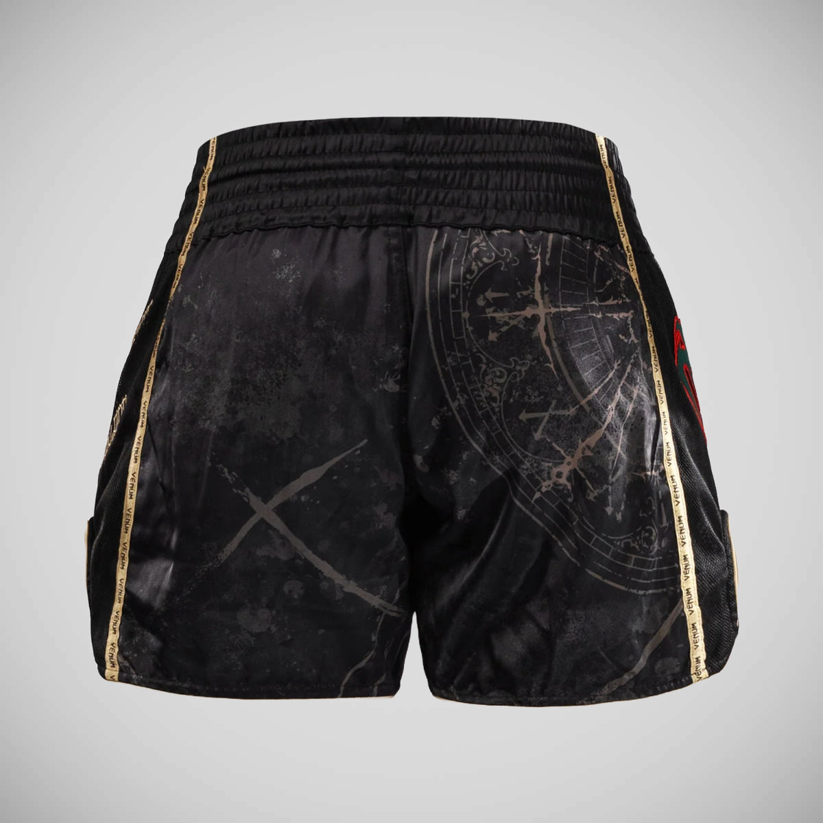 Venum Santa Muerte 5.0 Muay Thai Shorts Black/Gold at Bytomic Trade and Wholesale