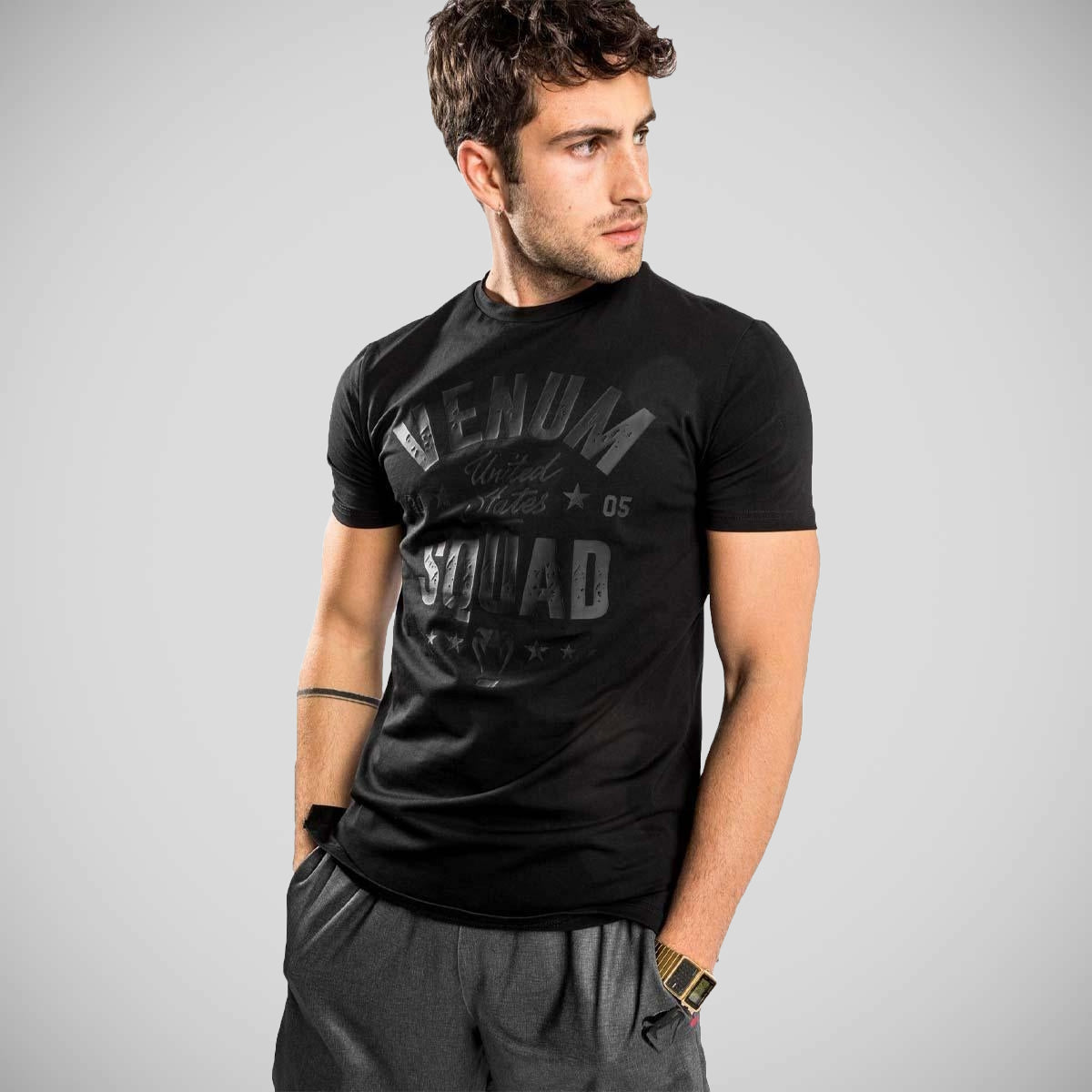 Venum Squad T-Shirt Black    at Bytomic Trade and Wholesale