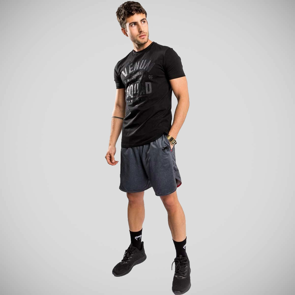 Venum Squad T-Shirt Black    at Bytomic Trade and Wholesale