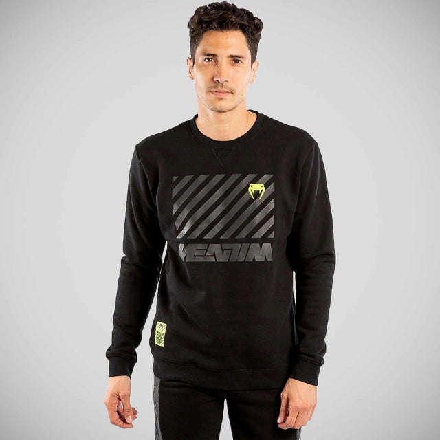 Venum Stripes Sweatshirt Black    at Bytomic Trade and Wholesale