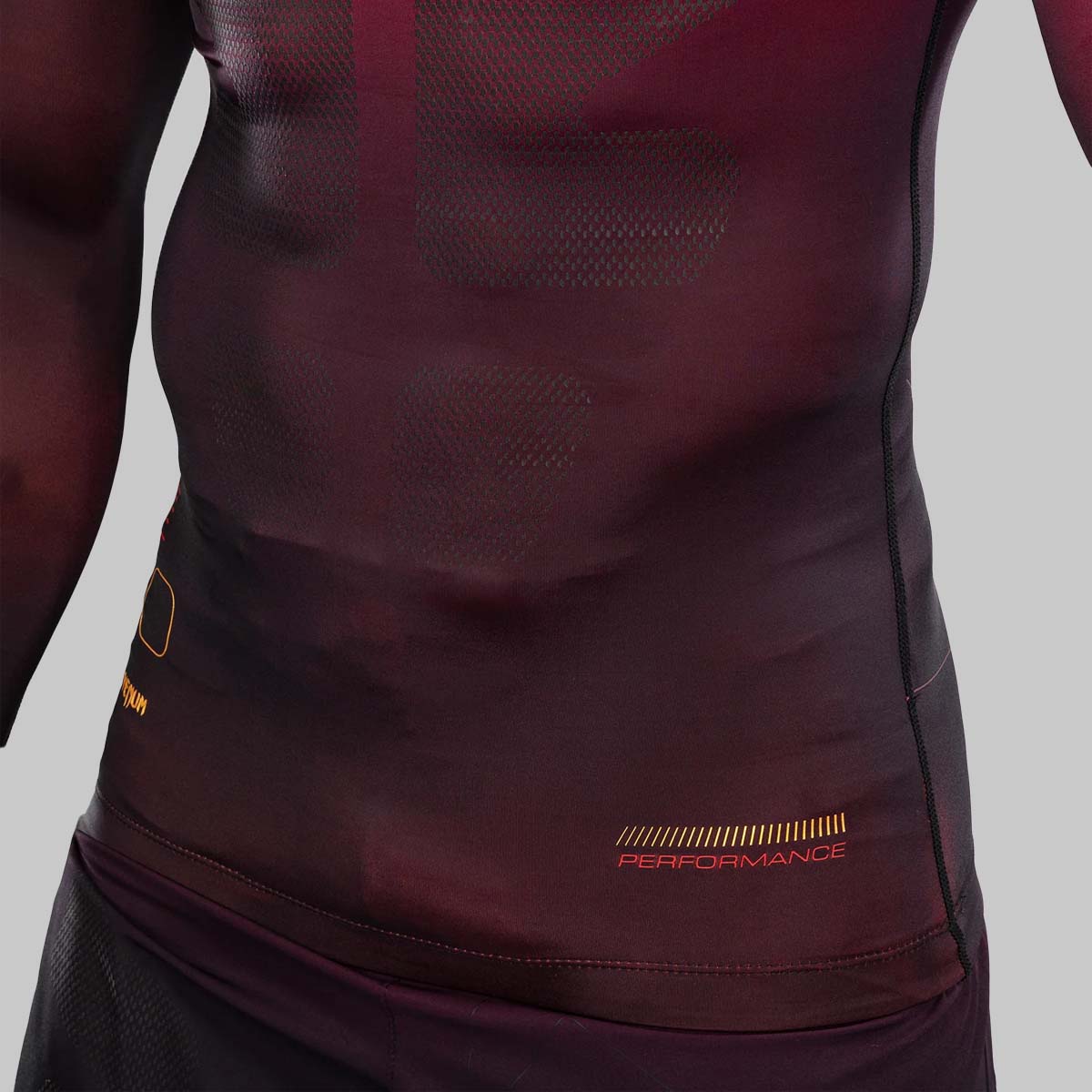 Venum Tactical XT Long Sleeve Rash Guard Black/Burgundy/Gold