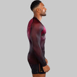 Venum Tactical XT Long Sleeve Rash Guard Black/Burgundy/Gold