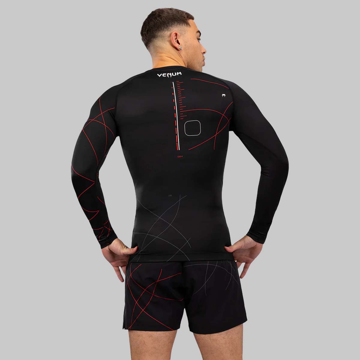 Venum Tactical XT Long Sleeve Rash Guard Black/Red