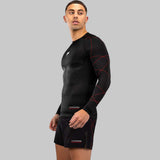 Venum Tactical XT Long Sleeve Rash Guard Black/Red