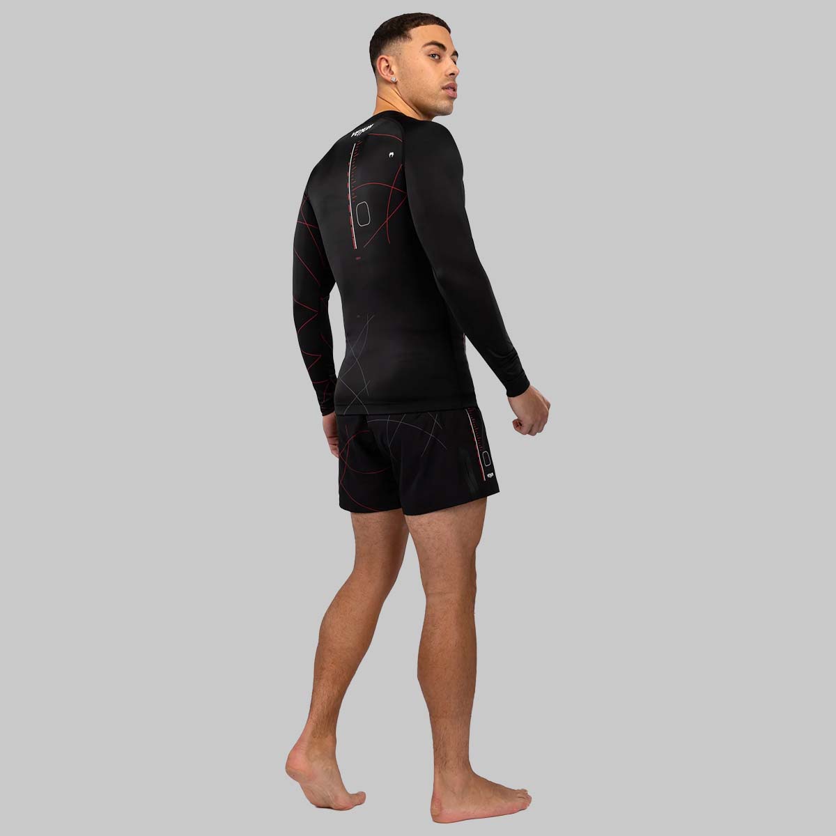 Venum Tactical XT Long Sleeve Rash Guard Black/Red
