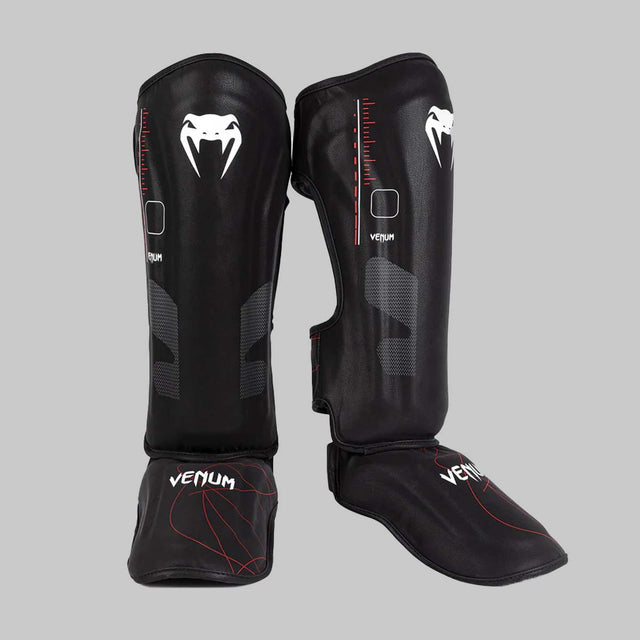 Venum Tactical XT Shin Guards Black/Red at Bytomic Trade and Wholesale
