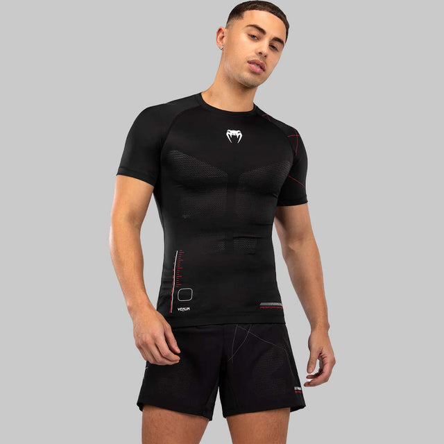 Venum Tactical XT Short Sleeve Rash Guard Black/Red    at Bytomic Trade and Wholesale