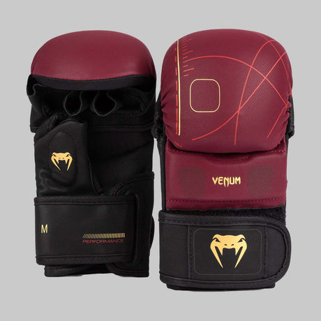 Venum Tactical XT Sparring Gloves Black/Burgundy/Gold at Bytomic Trade and Wholesale