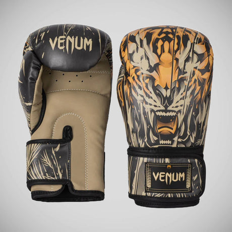 Venum Tiger Boxing Gloves Black/Orange at Bytomic Trade and Wholesale