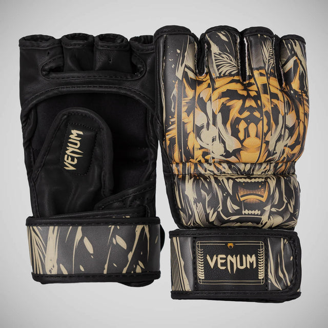 Venum Tiger MMA Gloves Black/Orange at Bytomic Trade and Wholesale