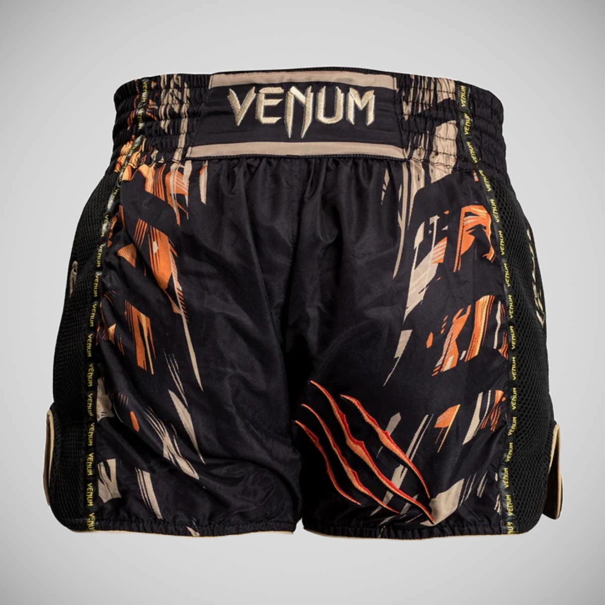 Venum Tiger Muay Thai Shorts Black/Orange at Bytomic Trade and Wholesale