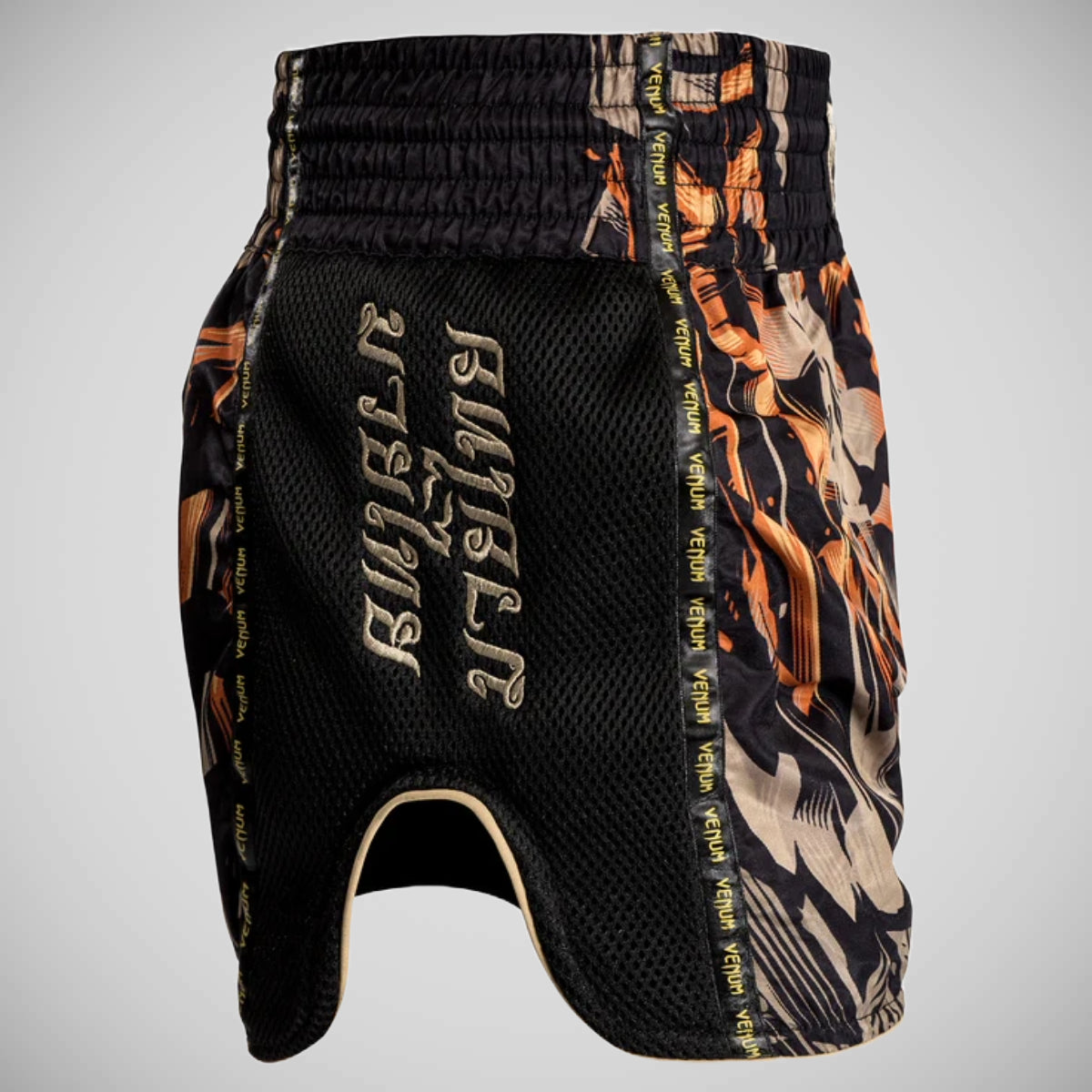 Venum Tiger Muay Thai Shorts Black/Orange at Bytomic Trade and Wholesale