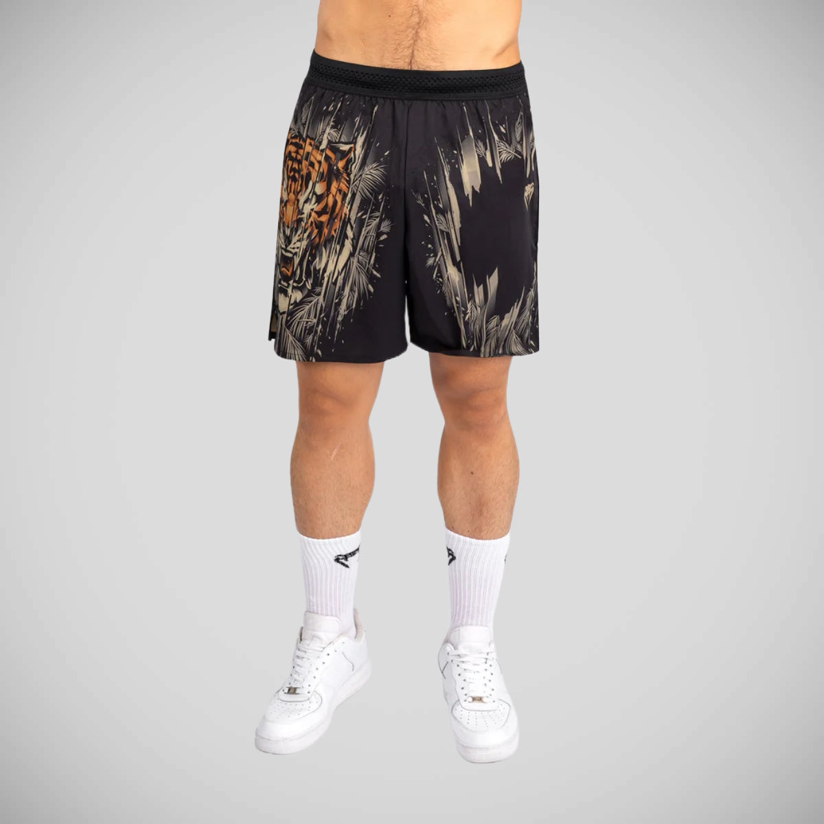 Venum Tiger Training Shorts Black/Orange    at Bytomic Trade and Wholesale
