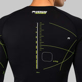 Venum Training Camp 4.0 Long Sleeve Rash Guard Black/Neo Green