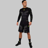 Venum Training Camp 4.0 Long Sleeve Rash Guard Black/Neo Green