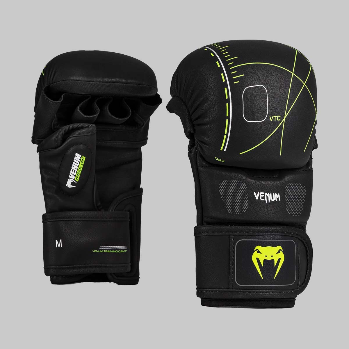 Venum Training Camp 4.0 Sparring Gloves Black/Neo Green at Bytomic Trade and Wholesale