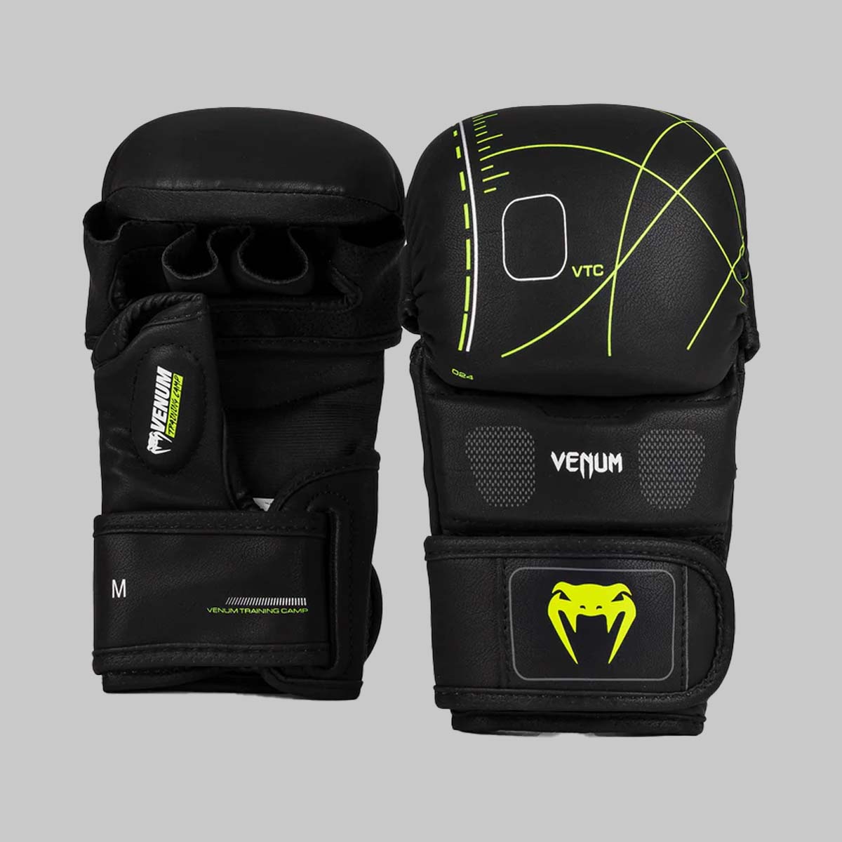 Venum Training Camp 4.0 Sparring Gloves Black/Neo Green at Bytomic Trade and Wholesale