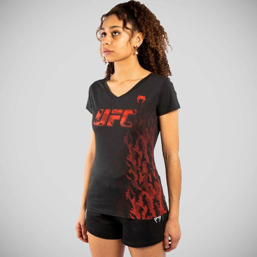 Venum UFC Authentic Fight Week Women's T-Shirt Black    at Bytomic Trade and Wholesale