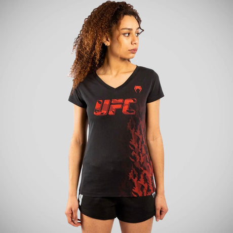 Venum UFC Authentic Fight Week Women's T-Shirt Black    at Bytomic Trade and Wholesale