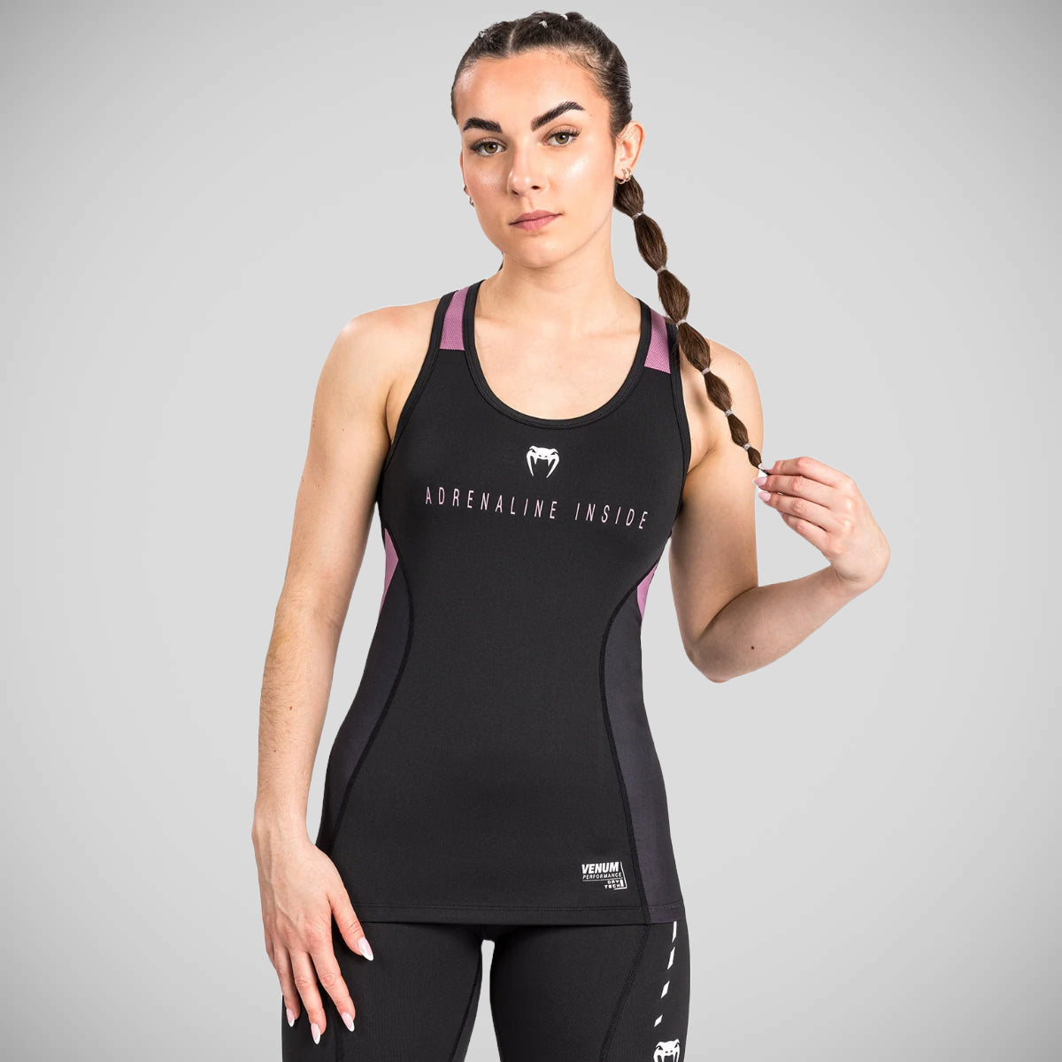 Venum Adrenaline Women's Dry Tech Tank Top Black/Purple    at Bytomic Trade and Wholesale