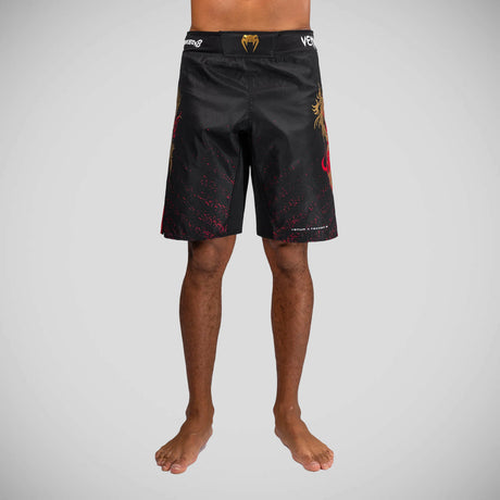 Venum x Tekken 8 Marshall Law Fight Shorts Black/Gold    at Bytomic Trade and Wholesale