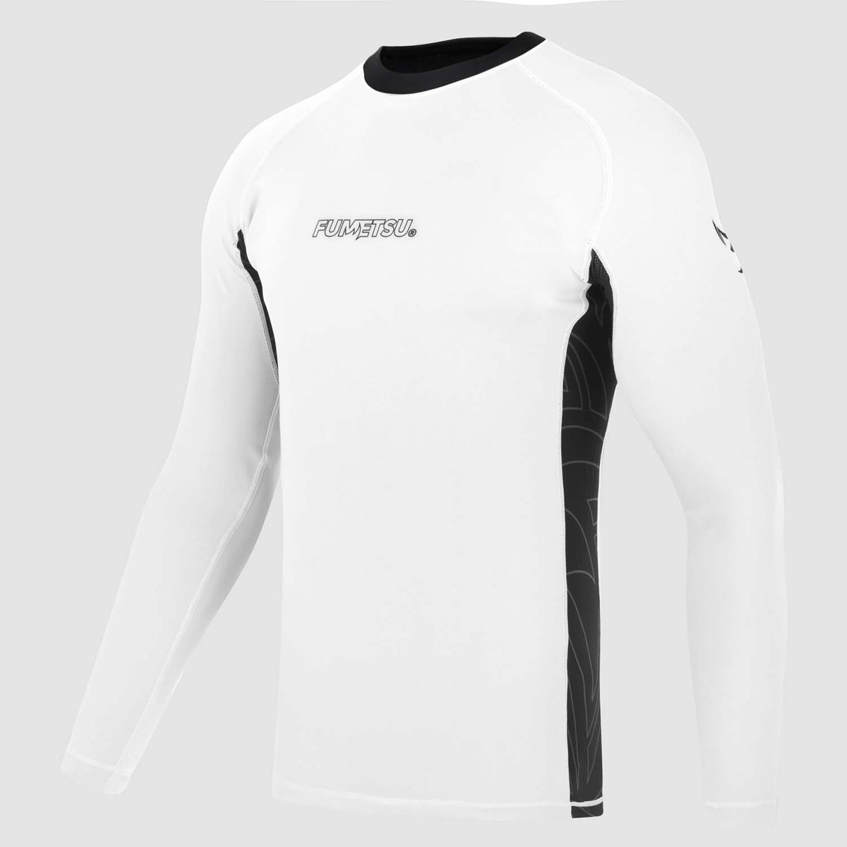 Fumetsu Icon Long Sleeve Rash Guard White/Black    at Bytomic Trade and Wholesale