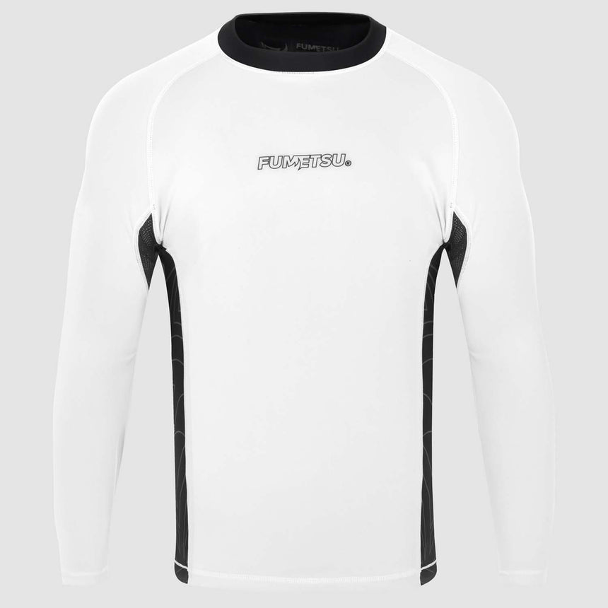 Fumetsu Icon Long Sleeve Rash Guard White/Black    at Bytomic Trade and Wholesale