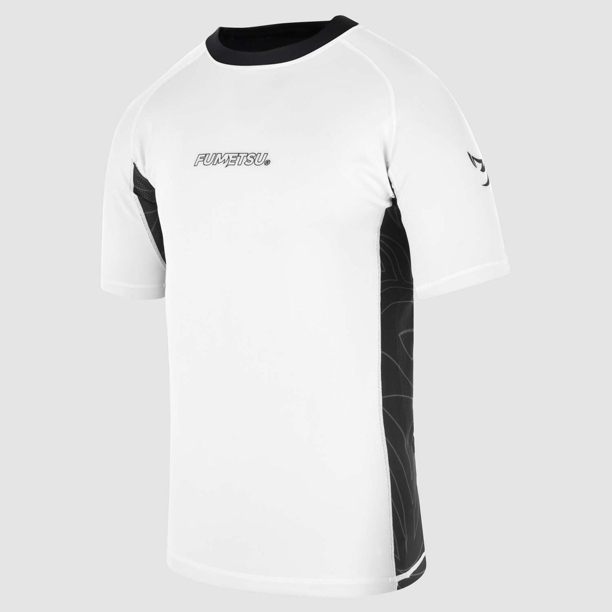 Fumetsu Icon Short Sleeve Rash Guard White/Black    at Bytomic Trade and Wholesale