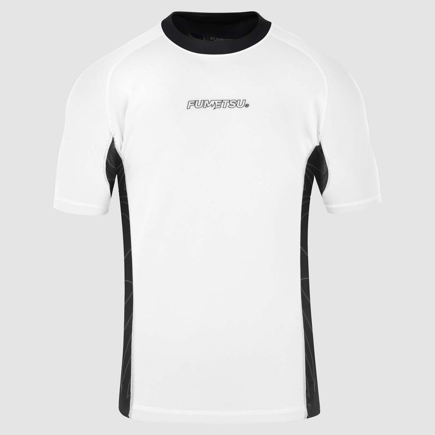 Fumetsu Icon Short Sleeve Rash Guard White/Black    at Bytomic Trade and Wholesale