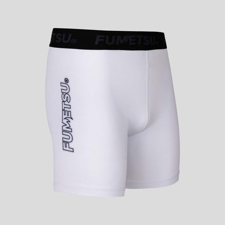White Fumetsu Icon Vale Tudo Shorts    at Bytomic Trade and Wholesale