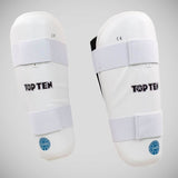 White Top Ten WAKO Shin Guards    at Bytomic Trade and Wholesale