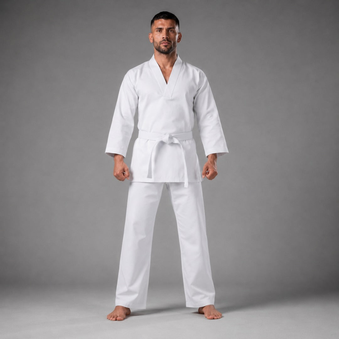 White Bytomic Adult V-Neck Uniform