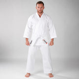 White Bytomic Red Label 7oz Cotton Adult Karate Uniform