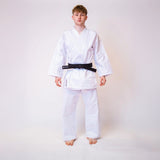 White Bytomic Red Label 7oz Cotton Kids Karate Uniform