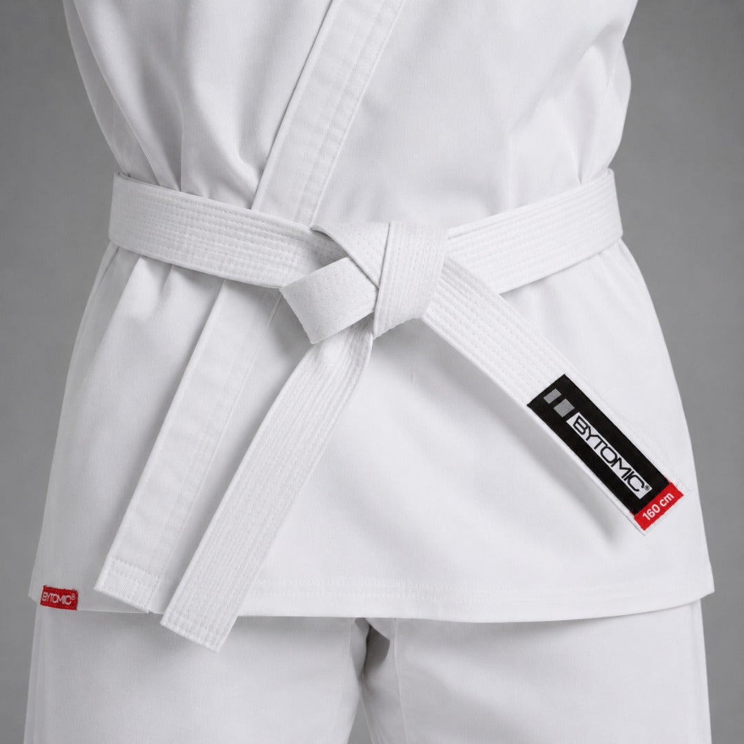 White Bytomic Red Label V-Neck Adult Martial Arts Uniform