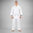 White Bytomic Ronin Middleweight Karate Uniform Photoshoot 1
