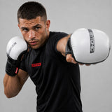 White/Grey/Black Bytomic Red Label MMA Sparring Gloves