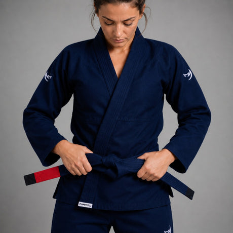 Fumetsu Womens Ghost V-Lite BJJ Gi Navy