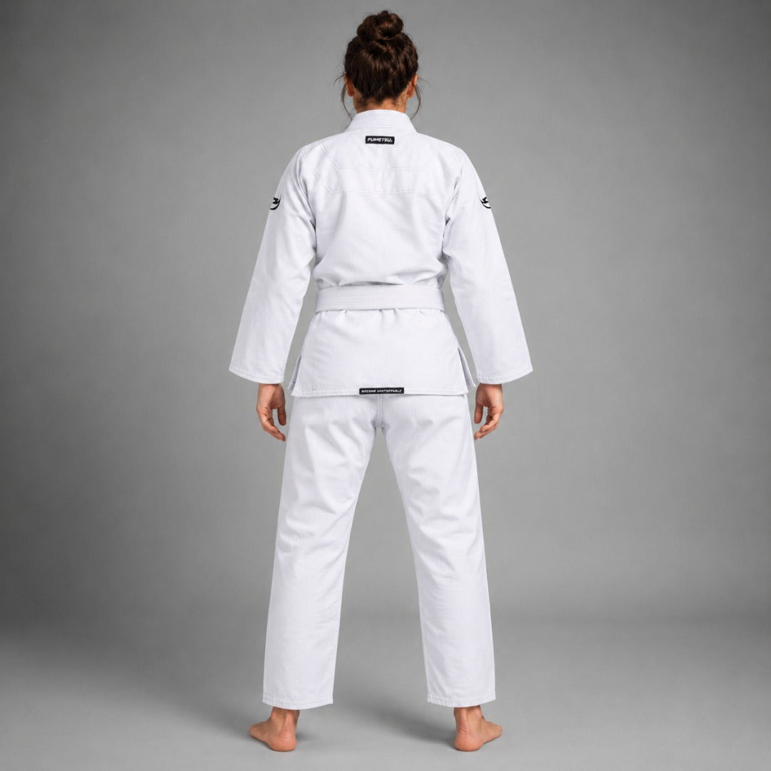 Fumetsu Womens Ghost V-Lite BJJ Gi White/Black