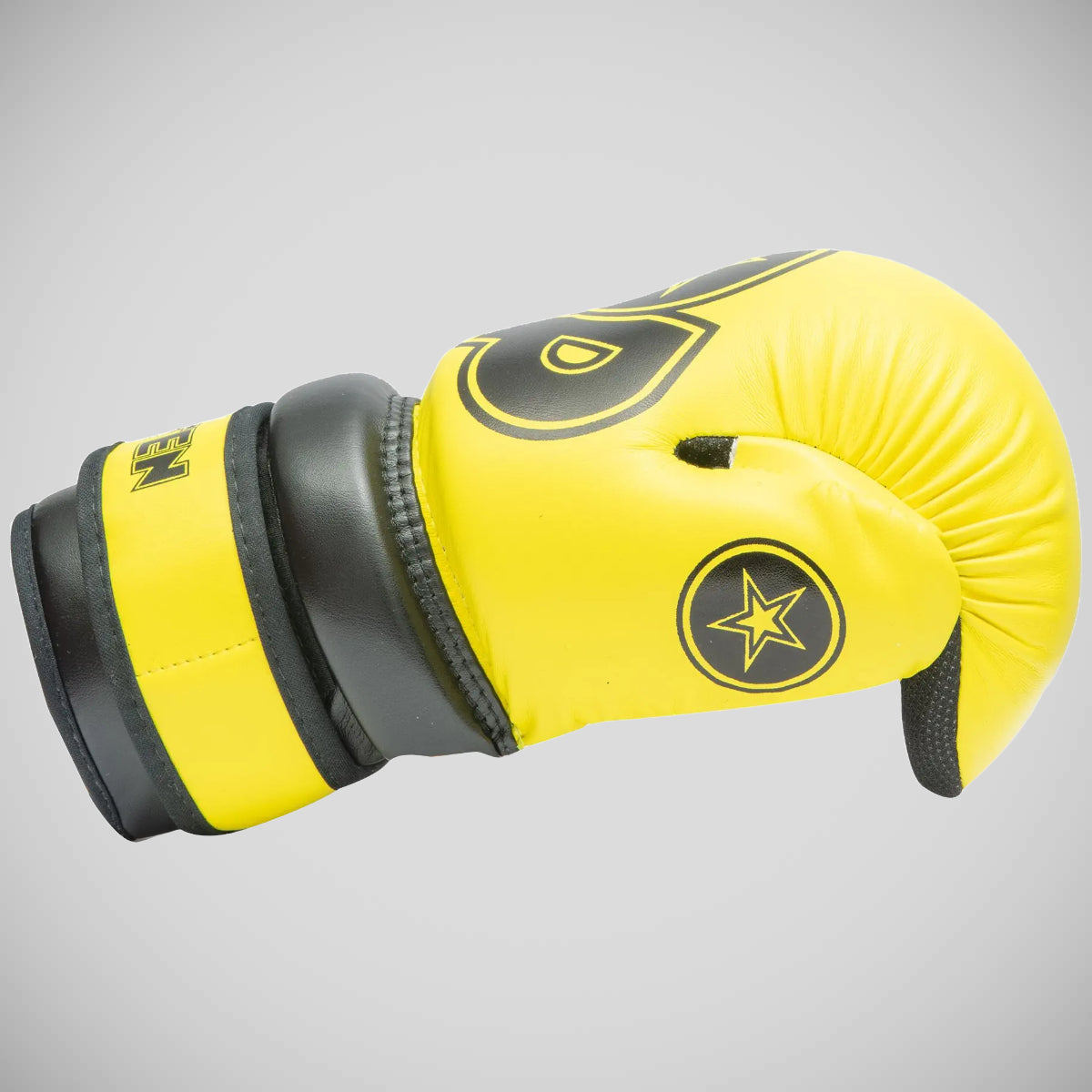 Yellow/Black Top Ten Glossy Block Pointfighter Gloves    at Bytomic Trade and Wholesale