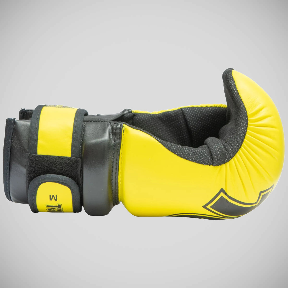 Yellow/Black Top Ten Glossy Block Pointfighter Gloves    at Bytomic Trade and Wholesale