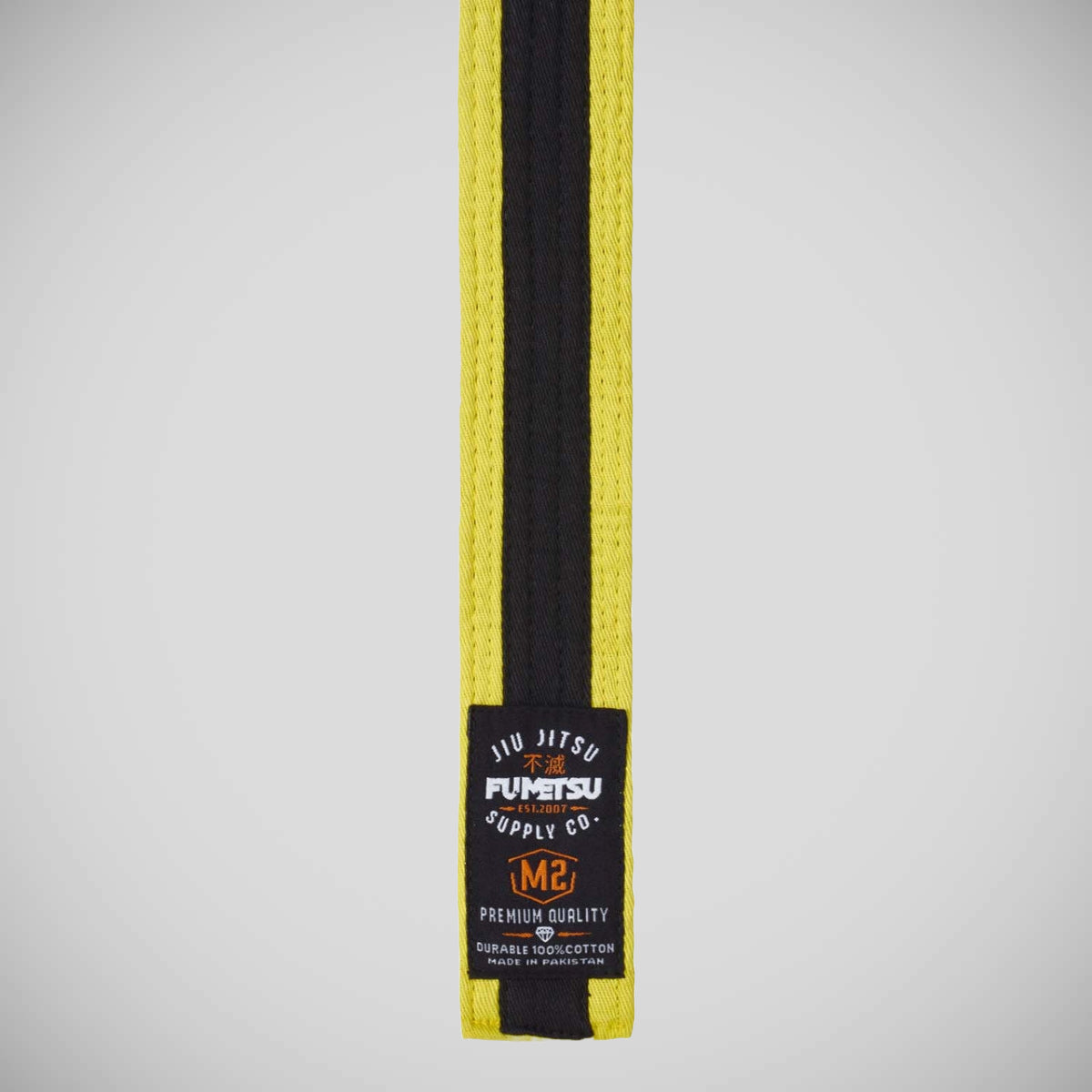 Yellow/Black Fumetsu V2 Kids BJJ Belt at Bytomic Trade and Wholesale