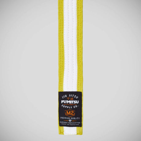 Yellow/White Fumetsu V2 Kids BJJ Belt at Bytomic Trade and Wholesale