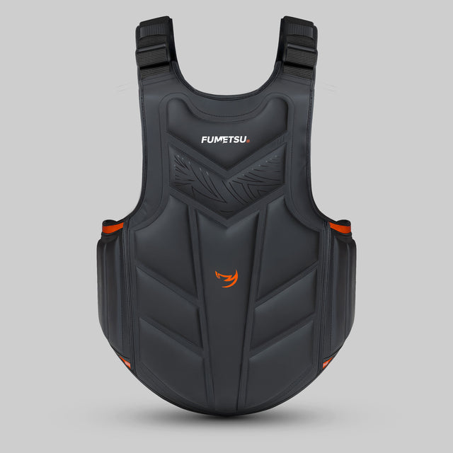 Fumetsu Icon Coaching Body Protector Black/Orange at Bytomic Trade and Wholesale