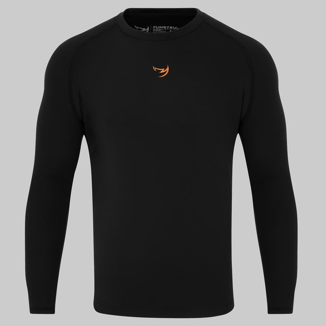 Fumetsu Origins Long Sleeve Rash Guard Black/Orange at Bytomic Trade and Wholesale