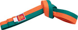 Hayashi Karate belt twotone orangegreen Orange - Green 220 cm at Bytomic Trade and Wholesale